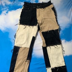 Patchwork stylish pants